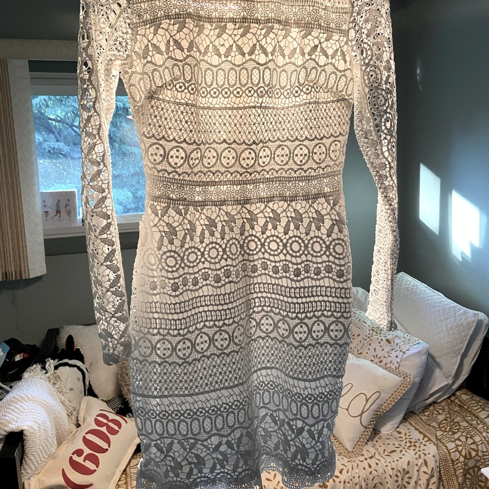 White Allover Lace Dress